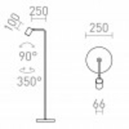RENDL FLYNN I stojanová lampa bílá 230V GU10 9W R14263