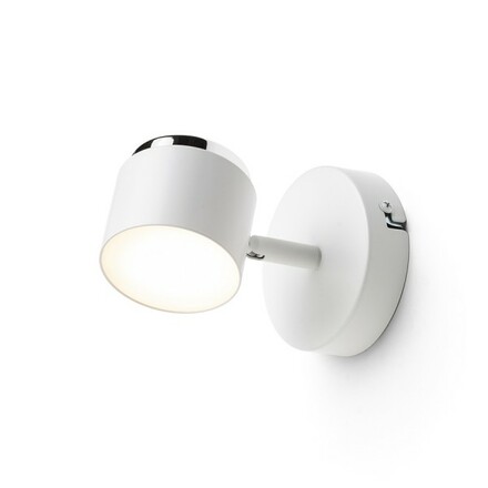 RENDL NOVA I nástěnné svítidlo bílá chrom/mléčný akryl 230V LED 4.2W 3000K R14272