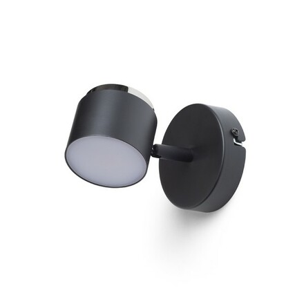 RENDL NOVA I nástěnné svítidlo černá chrom/mléčný akryl 230V LED 4.2W 3000K R14273