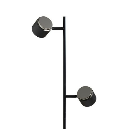 RENDL NOVA II stojanová lampa černá chrom/mléčný akryl 230V LED 2x3.5W 3000K R14277