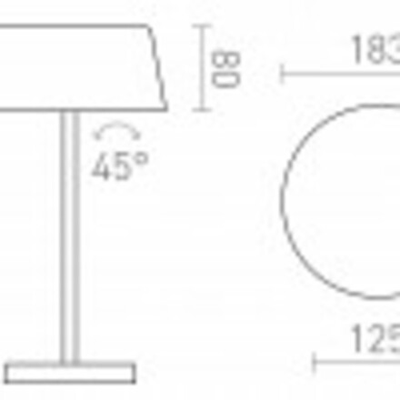 RENDL PRAHA DIMM stolní lampa bílá 230V LED 5W 100° 3000K R14286