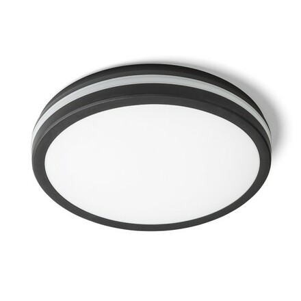 RENDL SONO 40 přisazené svítidlo černá plast 230V LED 40W IP65 3000K/4000K/6000K R14300