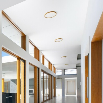 RENDL LANA 40 přisazené svítidlo dekor buk/plast 230V LED 32W 3000K/4000K/6000K R14305