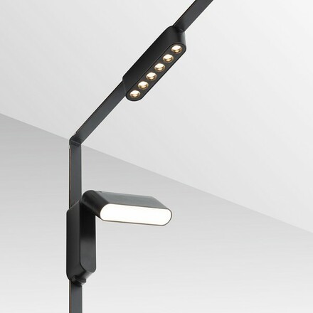 RENDL OXONIA 11 náklopná svítidlo pro systém VEGA/WAVE černá 24V LED 6W 110° 3000K/4000K/6500K R14321