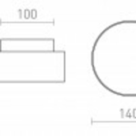 RENDL MARLENE 14 přisazené svítidlo černá 230V LED 18+6W 3000K R14341