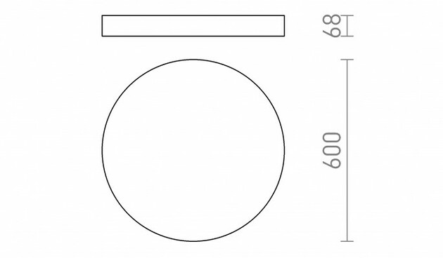 RENDL LARISA R 60 DIMM stropní svítidlo bílá 230V LED 100W 3000K/4000K/6500K R14363