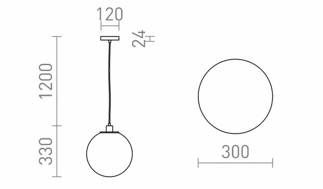 RENDL BOULDER 30 závěsné svítidlo čiré sklo/černá 230V E27 15W R14393