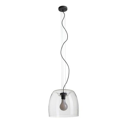 RENDL ORLANDO 35 závěsné svítidlo čiré sklo/černá 230V E27 24W R14395