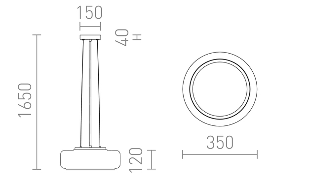 RENDL NAOMI LED závěsné svítidlo, skleněná kouřové sklo/mléčné sklo/černá R14400