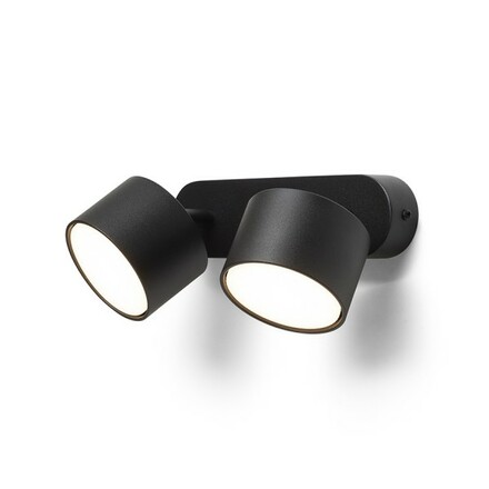 RENDL PIXEL II přisazené svítidlo černá 230V GX53 2x7W R14405