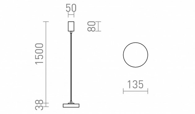RENDL ARETHA I závěsné svítidlo černá 230V LED 12W 3000K R14423