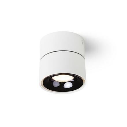 RENDL ALBANO přisazená bílá černý chrom 230V LED 5W 3000K R14425