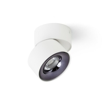 RENDL ALBANO přisazená bílá černý chrom 230V LED 5W 3000K R14425