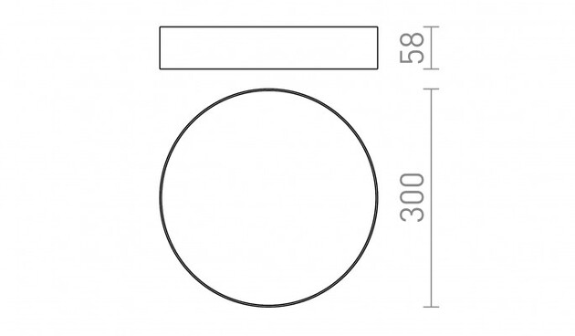 RENDL LARISA R 30 DIMM stropní svítidlo černá 230V LED 30W 3000K/4000K/6500K R14444
