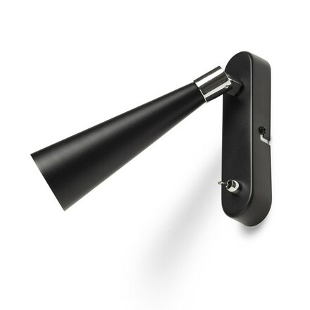 RENDL ALEXIS nástěnné bodové svítidlo černá chrom 230V GU10 5W R14467