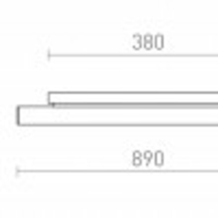 RENDL RIVIER LED 89 nástěnné svítidlo chrom/čirý akryl 230V LED 18W 3000K R14490