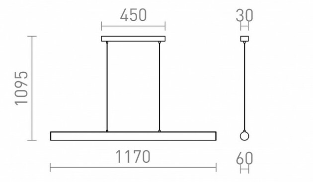 RENDL RIVIER LED I závěsné svítidlo černá/mléčný akryl 230V LED 24W 3000K R14495