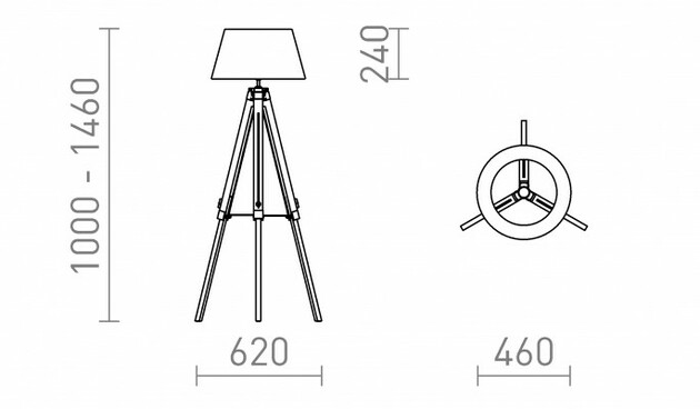 RENDL ALVIS/AMBITUS 46 stojanová lampa lampa bílá bambus/černá 230V E27 15W R14500