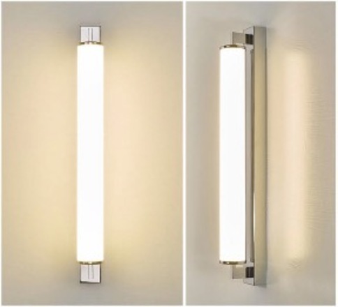 RENDL ROCCA LED nástěnná lampa, koupelnová IP44 chrom R14517