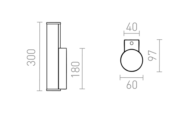 RENDL STELLA LED nástěnná lampa, koupelnová IP44 chrom R14519