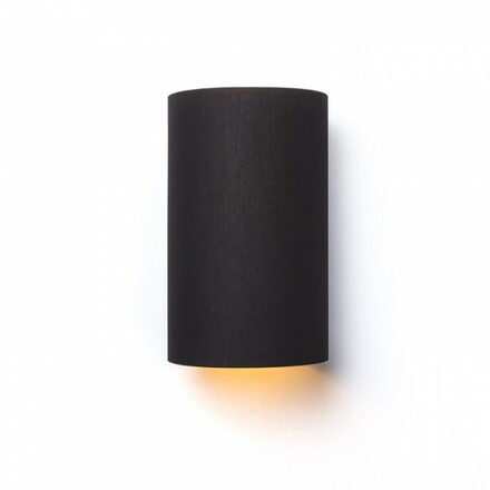 RENDL RON W 15/25 nástěnné svítidlo Polycotton černá/bílé PVC 230V E27 15W R14544