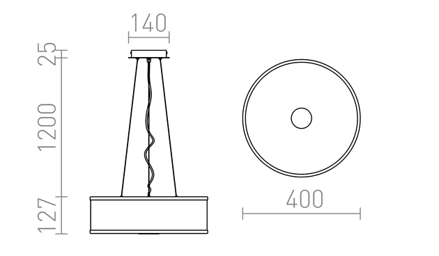 RENDL CASSABLANCA LED závěsné svítidlo, dekorativní chrom/sklo R14551