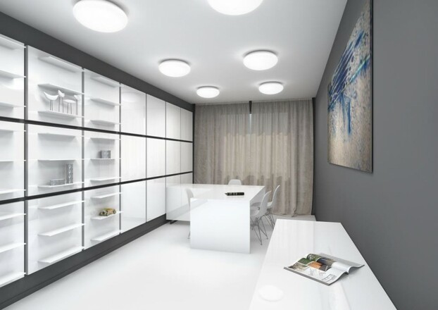 LUCIS stropní a nástěnné svítidlo DAPHNE 40W LED 4000K sklo opál S34.L2.D450.M DALI2 DALI