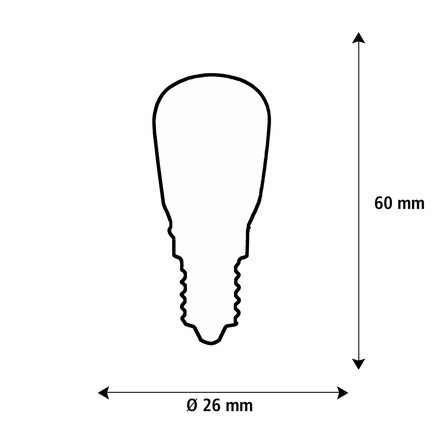 Segula 50411 LED soft do lednice spirála čirá E14 2,2 W (9 W) 85 Lm 1.900 K