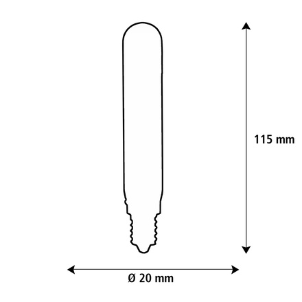 Segula 50412 LED soft trubka T20 čirá E14 3,2 W (20 W) 190 Lm 2.200 K