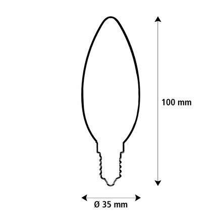 Segula 50653 LED soft svíčka opál E14 3,2 W (20 W) 190 Lm 2.200 K