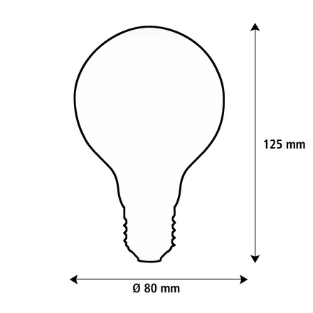 Segula 50658 LED soft koule 80 čirá E14 3,2 W (20 W) 190 Lm 2.200 K