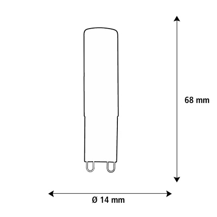 Segula 55608 LED G9 kapsle čirá 2,5 W (21 W) 200 Lm 2.200 K