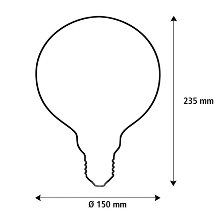 Segula 55689 LED koule 150 čirá E27 6,5 W (51 W) 650 Lm 2.700 K