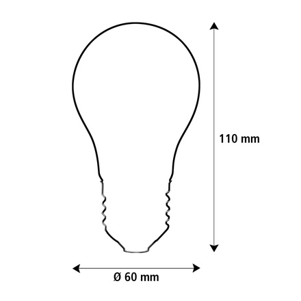 Segula 50646 LED soft žárovka A19 kouřová šedá E27 3,2 W (13 W) 120 Lm 1.800 K