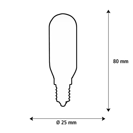 Segula 50803 LED mini žárovka trubka vysoký výkon matná E14 3,5 W (32 W) 350 Lm 2.700 K
