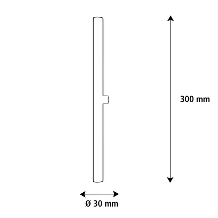 Segula 55096 LED lineární lampa 300 mm matná S14d 6,2 W (39 W) 460 Lm 2.700 K