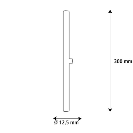 Segula 55180 LED mini lineární lampa 300 mm čirá S14d 6,5 W (31 W) 340 Lm 1.900 K