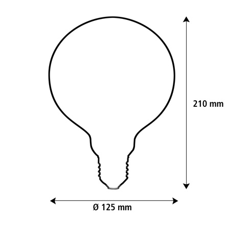 Segula 55593 LED koule 125 vysoký jas čirá E27 14 W (77 W) 1100 Lm 2.700 K