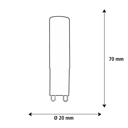 Segula 55616 LED G9 kapsle matná 4,5 W (28 W) 300 Lm 2.200 K