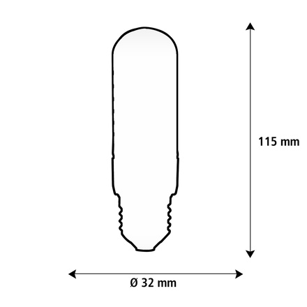Segula 55807 LED trubka vysoký výkon matná E27 6,7 W (58 W) 780Lm 2.700 K