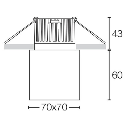 Svítidlo SLC BLOCKY R62 BL 400TED 930 IP54 24d