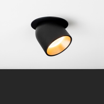 SLC vestavné LED svítidlo Design Cup 10 W 220-240 V 2700 K stmívatelné 36° Ra90 černé