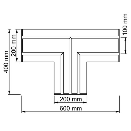 SLC profil pro pásky DL 2-3 track T modul sádrokarton