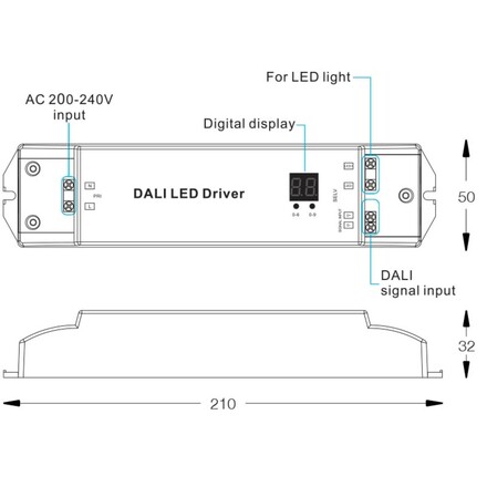 SLC Driver 24V 50W DALI IP20