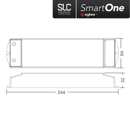 SLC SmartOne Driver 24V RGBW 75W Zigbee /PushDim IP20