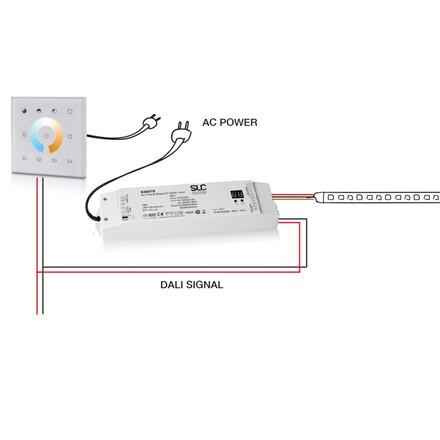 SLC Driver 24V 4CH TW 100W DALI IP20 DT8