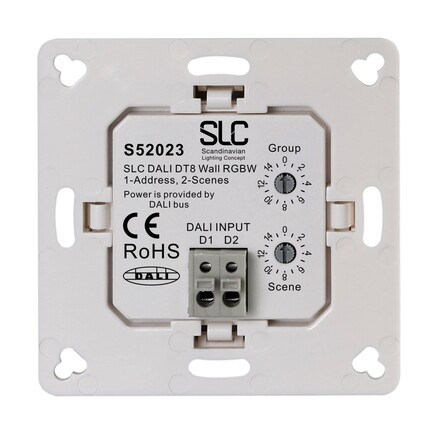 SLC ovládání RGBW nástěnný panel DALI IP20