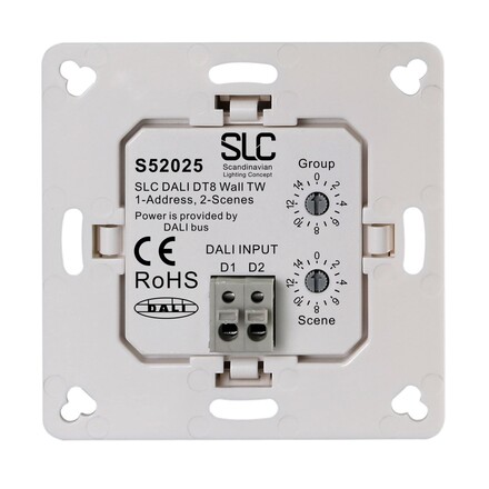 SLC ovládání TW nástěnný panel DALI IP20