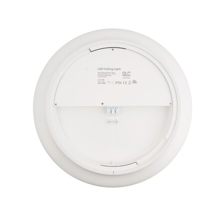 SLC LED stropní svítidlo Pluto pr.400 bílé 2140lm 2700K Ra80 stmívatelné IP54 OP