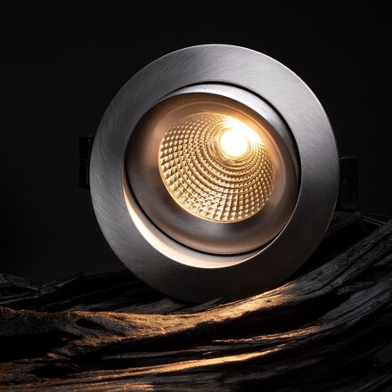 SLC vestavné LED svítidlo OneSoft 8 W 220-240 V 2700 K DALI stmívatelné IP54 36° Ra90 hliník